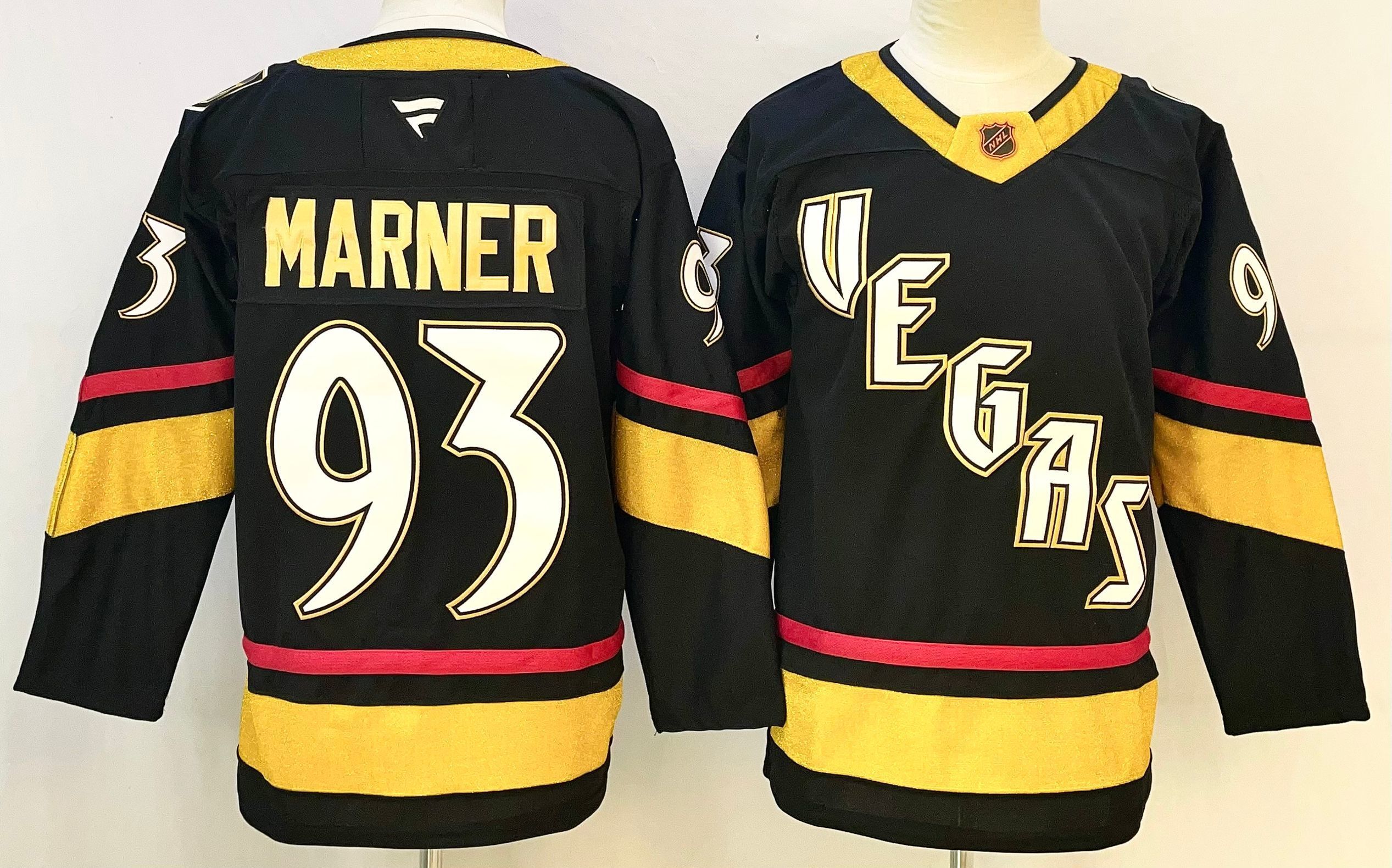 Men Vegas Golden Knights #93 Marner Black 2026 Adidias NHL Jersey style 001